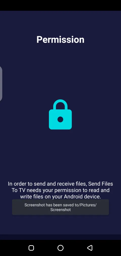 Send Files To TV free app settings and preferences screen